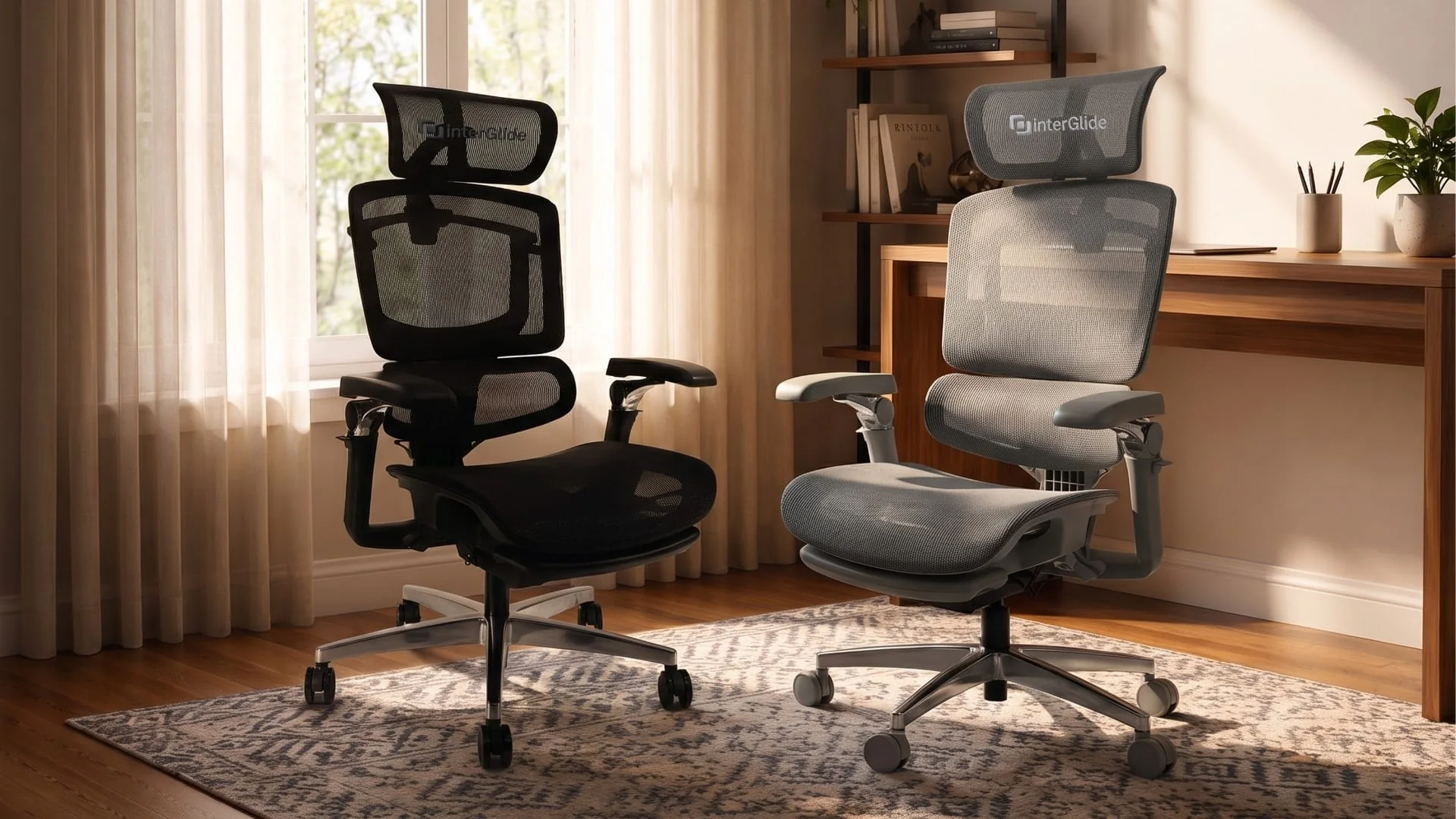 InterGlide X5 ergonomic chairs in a home office